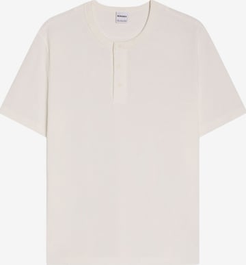 Bershka Majica | bela barva: sprednja stran