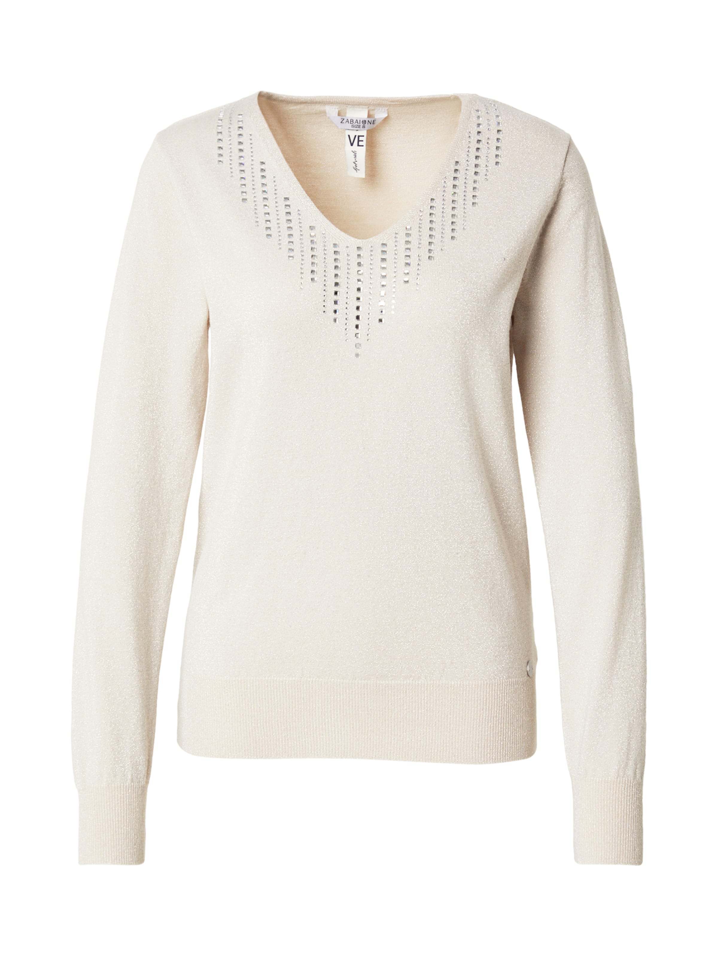 Pullover 'Me44tte' di ZABAIONE in beige: frontale