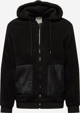 !Solid Fleece jas 'Vig' in Zwart: voorkant