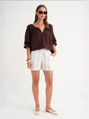 MixRay Blouse in Brown