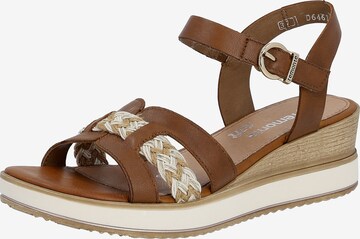 REMONTE Sandals in Brown: front