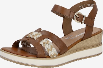 REMONTE Sandals in Brown: front