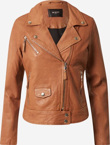 Veste mi-saison 'Janice' BE EDGY en marron : devant