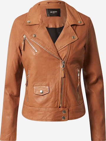 BE EDGY Between-Season Jacket 'Janice' in Brown: front