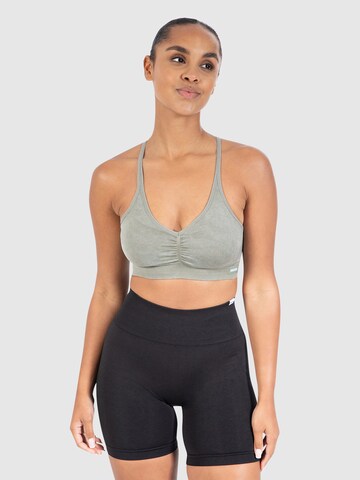 Bustier Soutien-gorge de sport Smilodox en vert : devant
