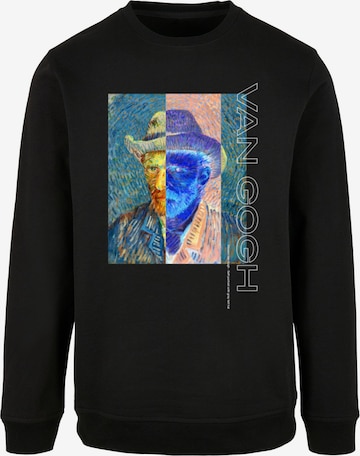 Merchcode Sweatshirt 'Apoh - Van Gogh Grey Felt Hat' in Schwarz: predná strana