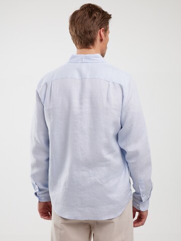 BIG STAR Regular fit Button Up Shirt 'Jianis' in Blue