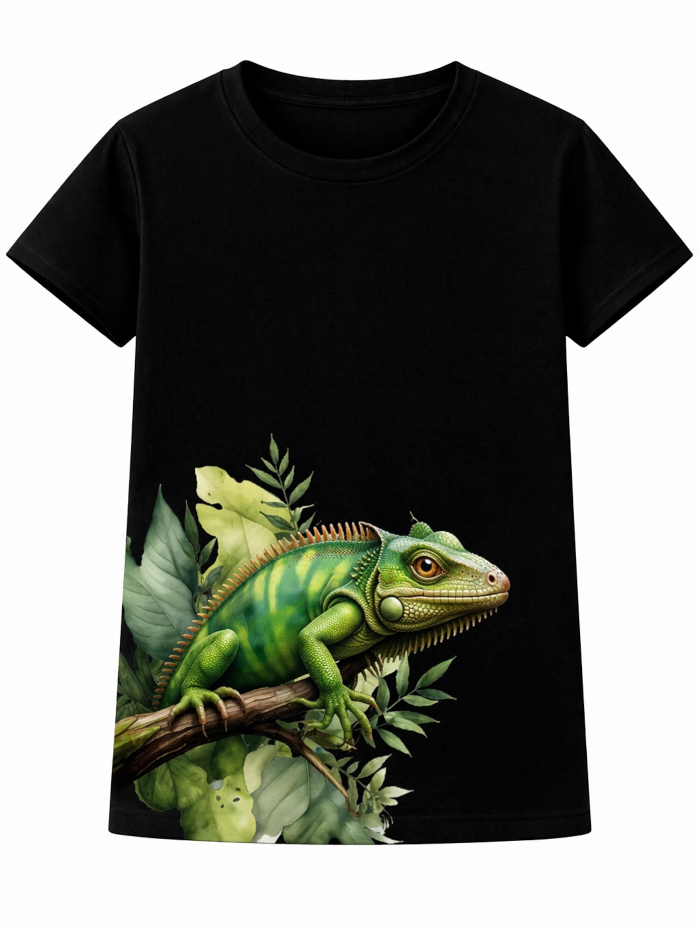 PANTONECLO Shirt 'Pantoneclo Boy's T-Shirt' in Black: front