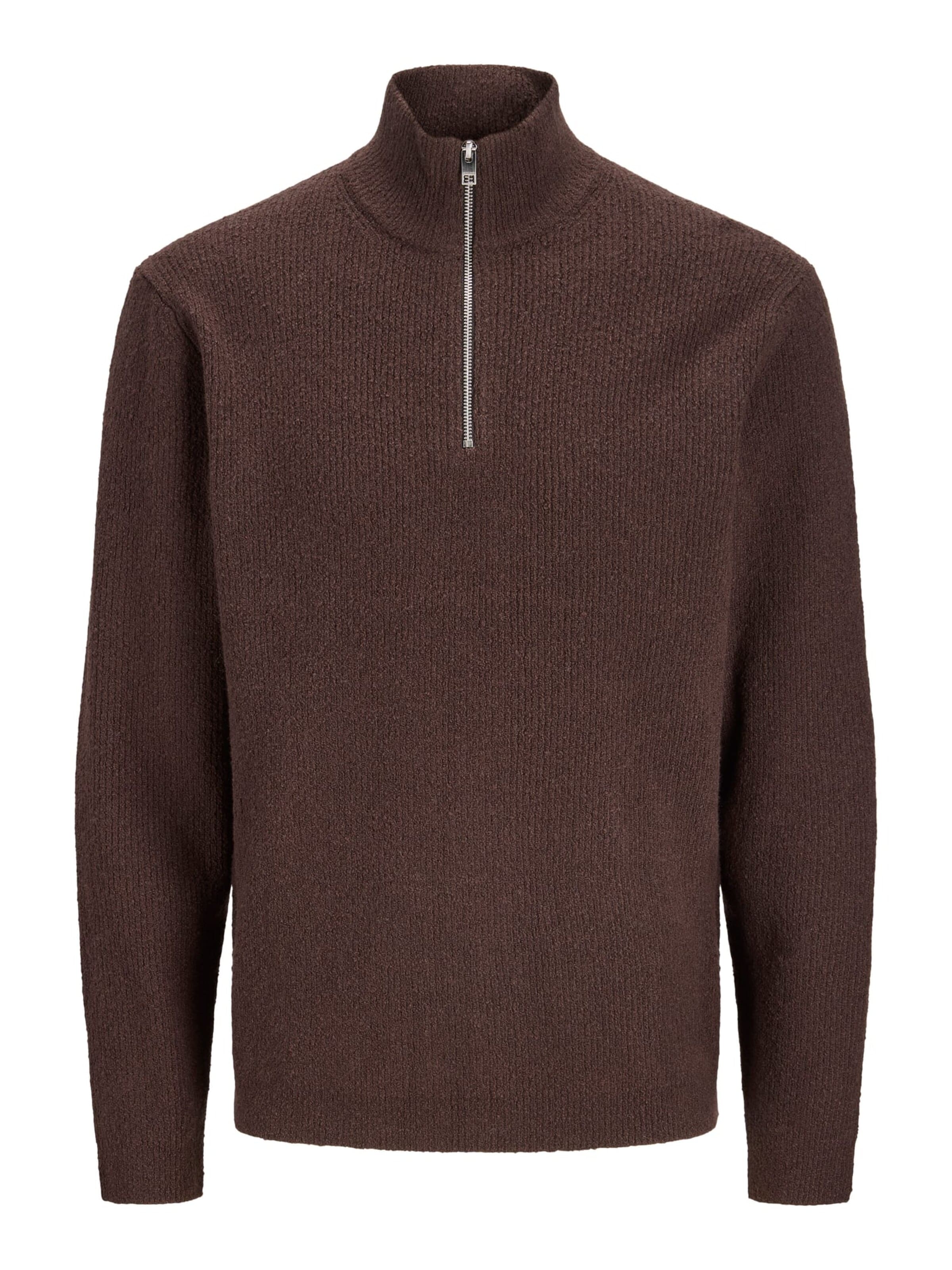JACK & JONES Sweater 'Wesley' in Brown: front