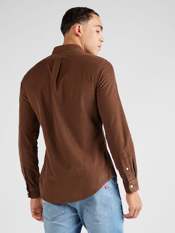 Polo Ralph Lauren Slim fit Overhemd in Bruin