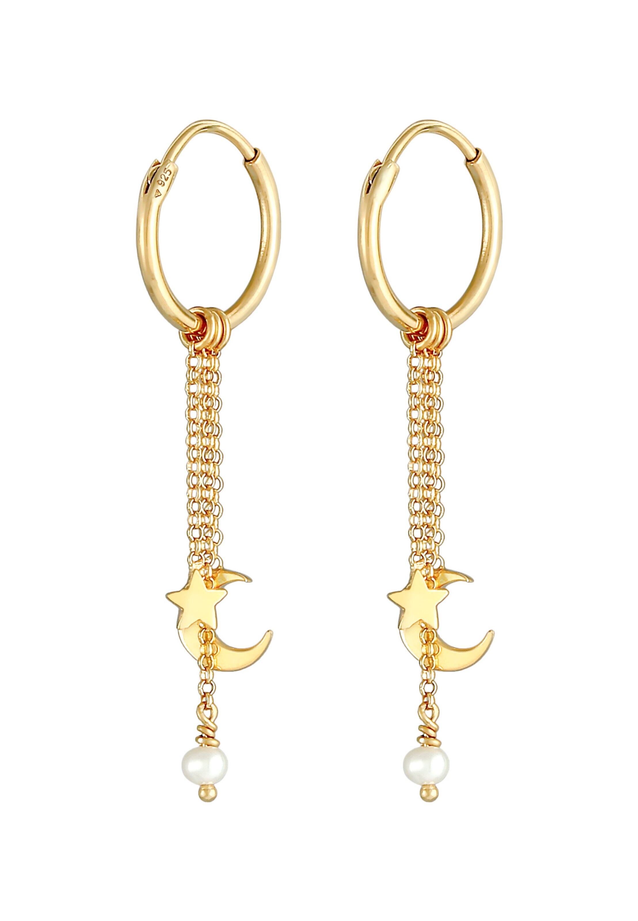 ELLI Earrings in Gold: front