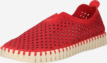 ILSE JACOBSEN - Zapatillas sin cordones 'Flats' en rojo: frente