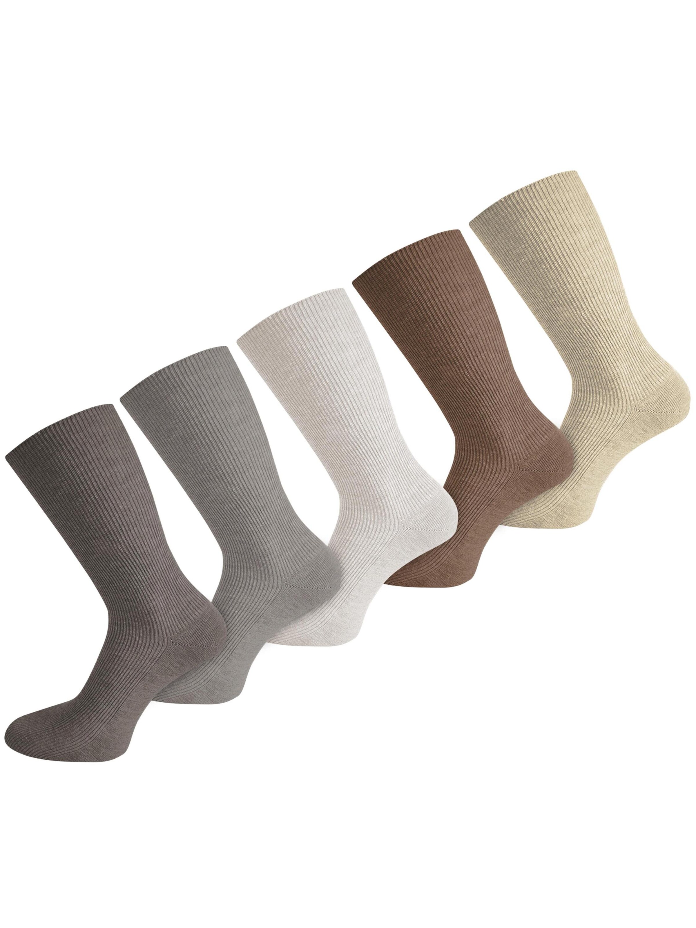 Chaussettes normani en beige : devant