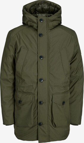 Parka invernale 'CLEMENT' di JACK & JONES in verde: frontale