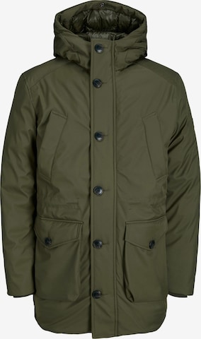 JACK & JONES - Parka de inverno 'CLEMENT' em verde: frente