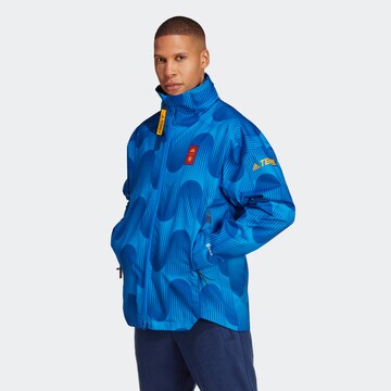 ADIDAS TERREX Athletic Jacket 'Myshelter' in Blue: front