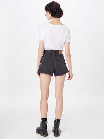 LEVI'S ® Regular Jeans 'High Waisted Mom Short' in Zwart