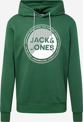 JACK & JONES Суичър 'LOYD' в зелено: отпред