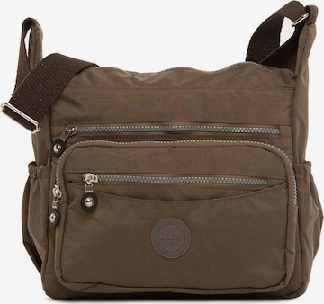 BagMori Crossbody Bag in Brown: front