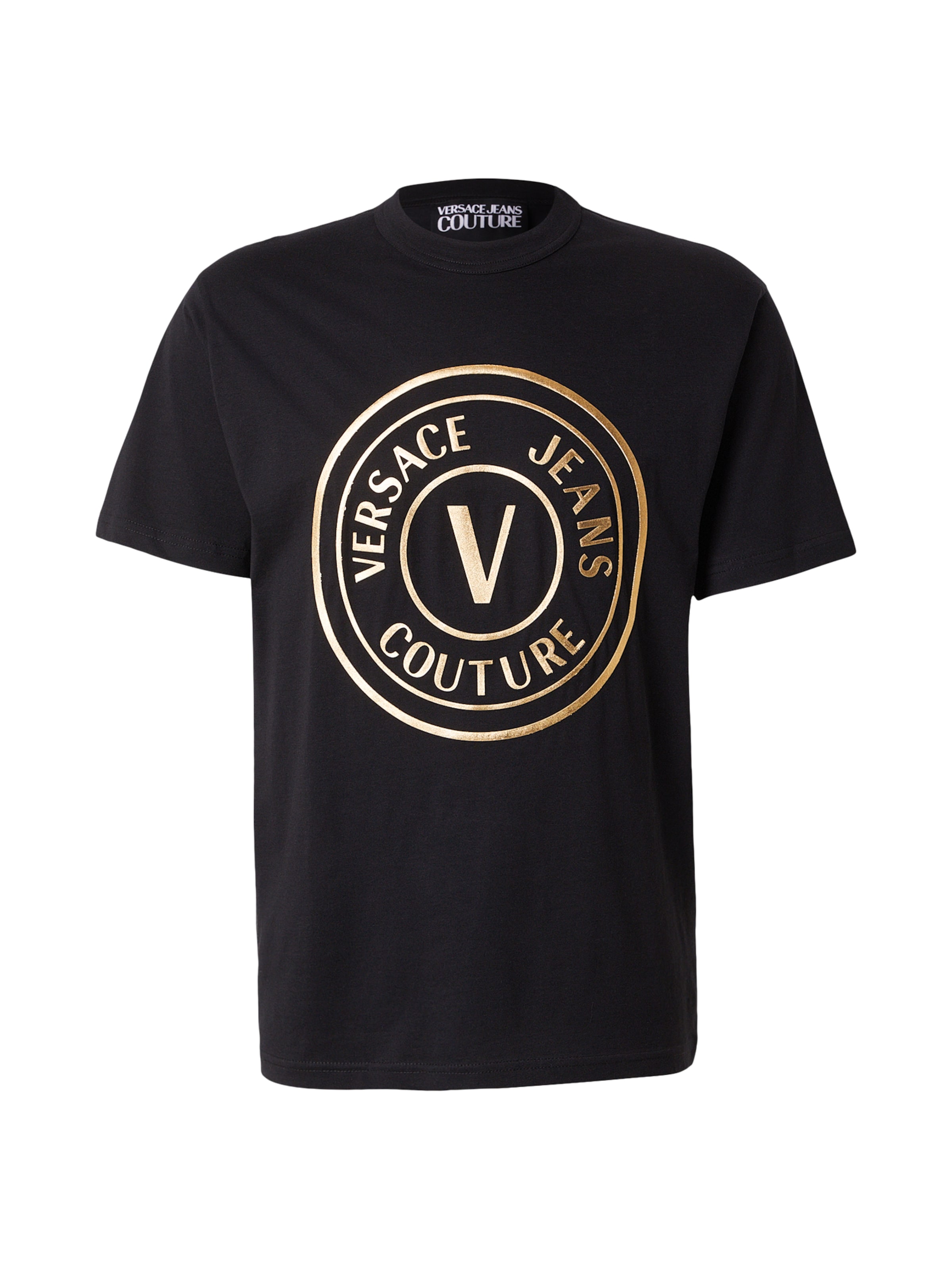 Versace Jeans Couture Μπλουζάκι σε μαύρο: μπροστά