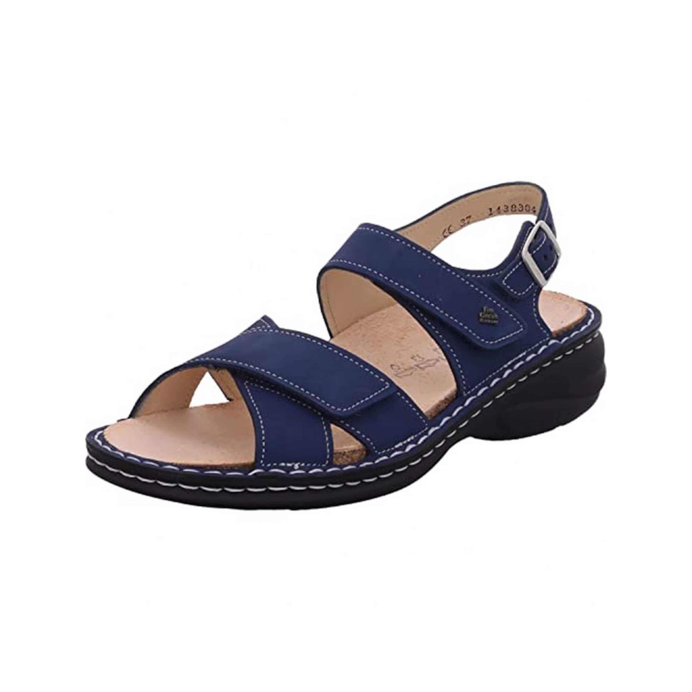 Finn Comfort Strap sandal 'Linosa' in Blue: front