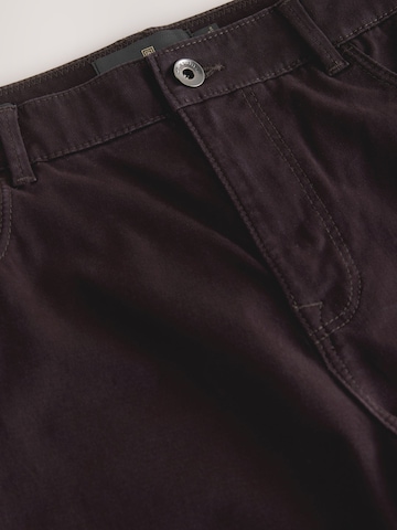 Next Slimfit Hlače | rdeča barva