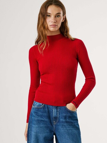 Pepe Jeans Trui 'Carla Perkins' in Rood: voorkant