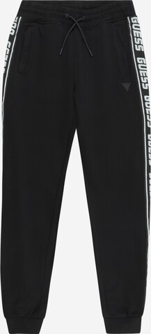 GUESS Tapered Broek 'ACTIVE' in Zwart: voorkant