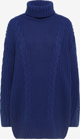 Usha Knitted dress in Blue: front