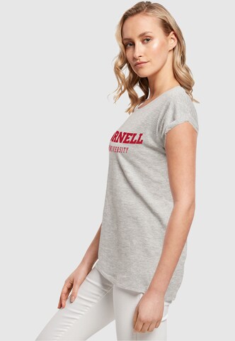 Merchcode Shirt 'Cornell University - Script' in Grey