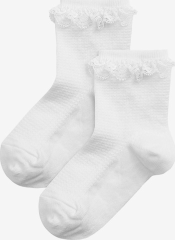 Chaussettes Next en blanc : devant