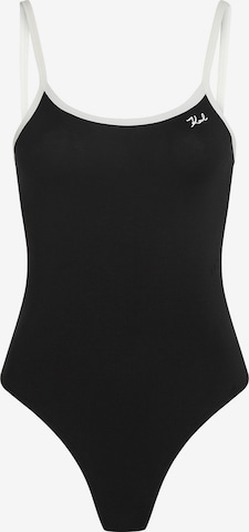 Karl Lagerfeld Body 'Tanga' värissä musta: etupuoli