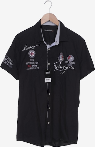 Redbridge Button Up Shirt in XXL in Black: front