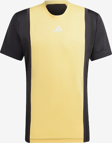 Tricou funcțional 'Pro' de la ADIDAS PERFORMANCE pe galben: față