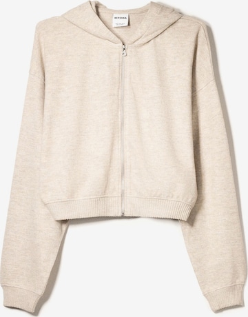 Bershka Tepláková bunda - Ružová: predná strana