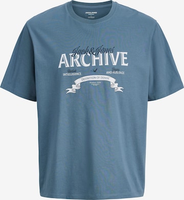 JACK & JONES Tričko 'JJEDOVER' – modrá: přední strana