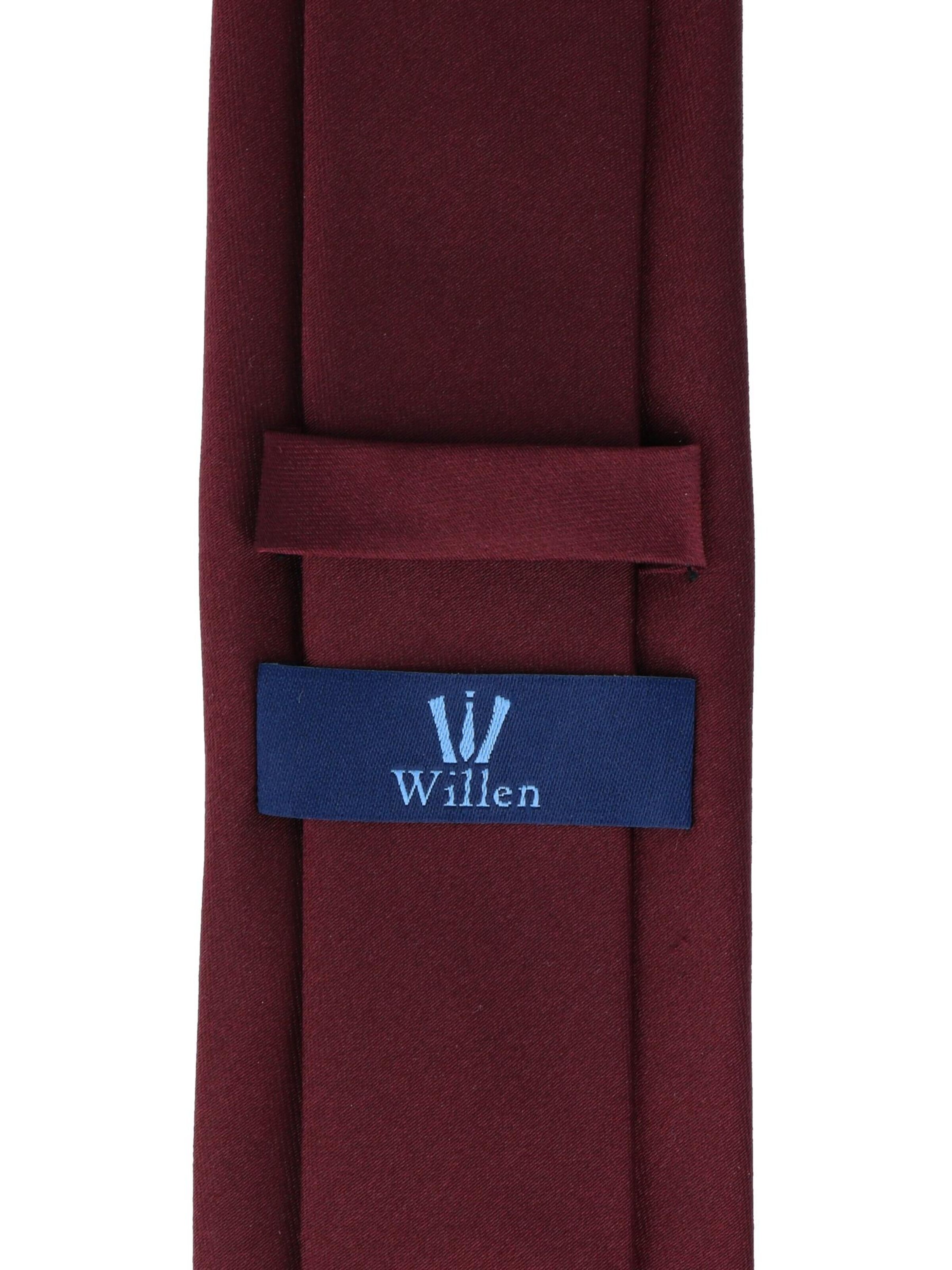 WILLEN Krawatte 'Uni de Luxe'‌‌‌‌‌‌‌‌ in Rot