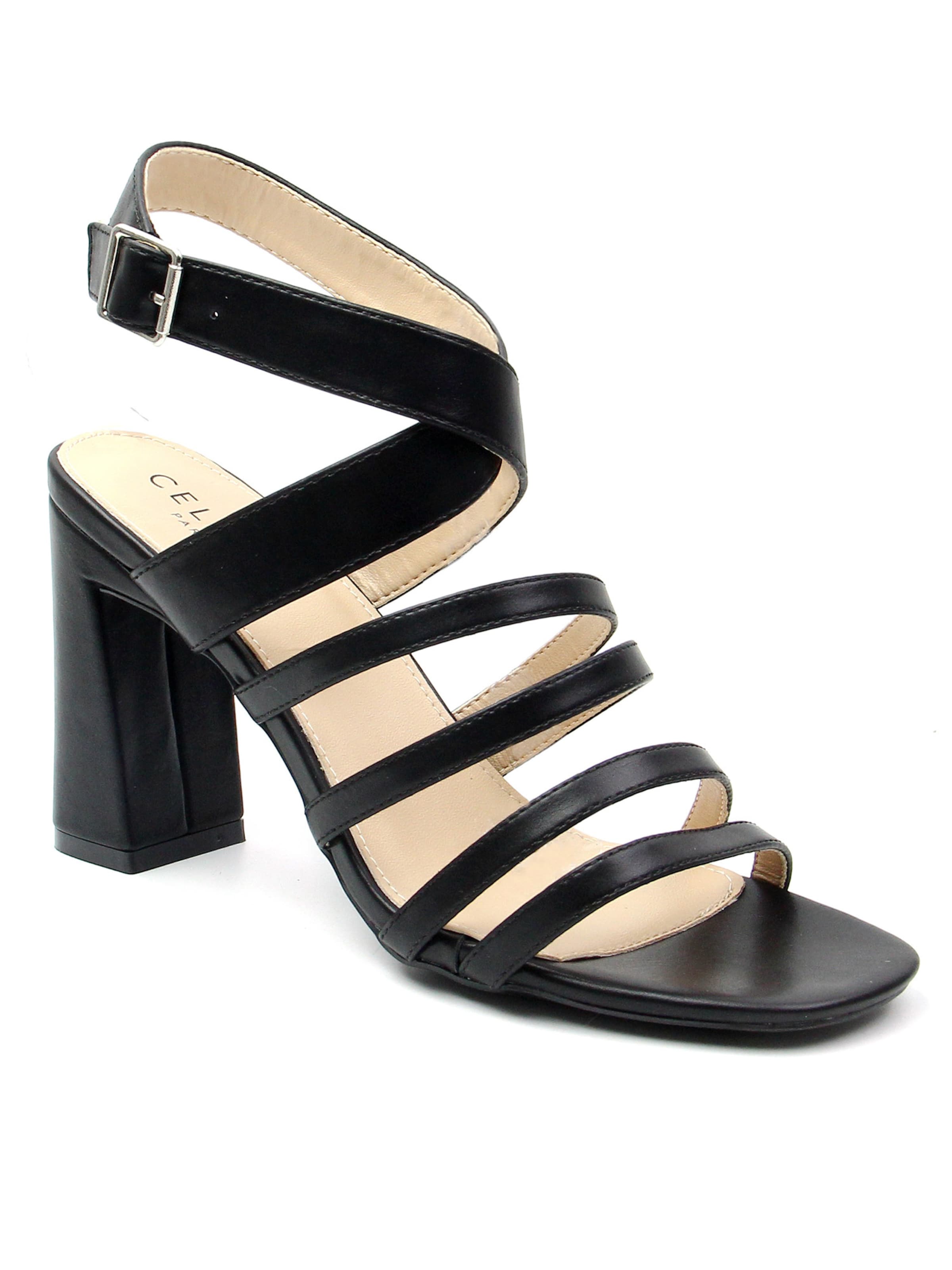 Celena Σανδάλι με λουράκια 'Cattaleya' σε μαύρο