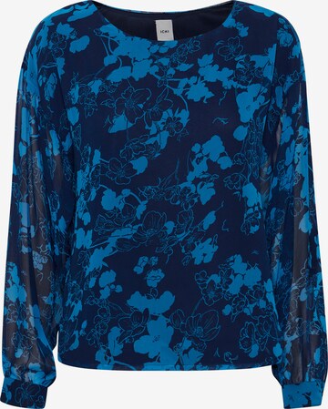 ICHI Blouse 'CHIFFY' in Blue: front