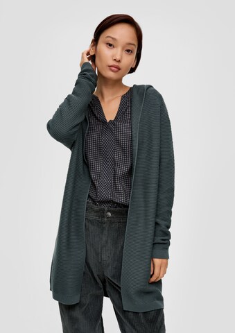 s.Oliver Knit Cardigan in Green: front