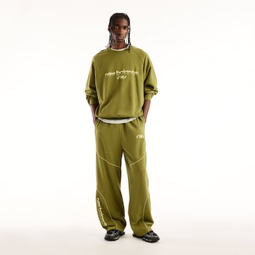 Wide Leg Pantalon 'Trackside' new balance en vert