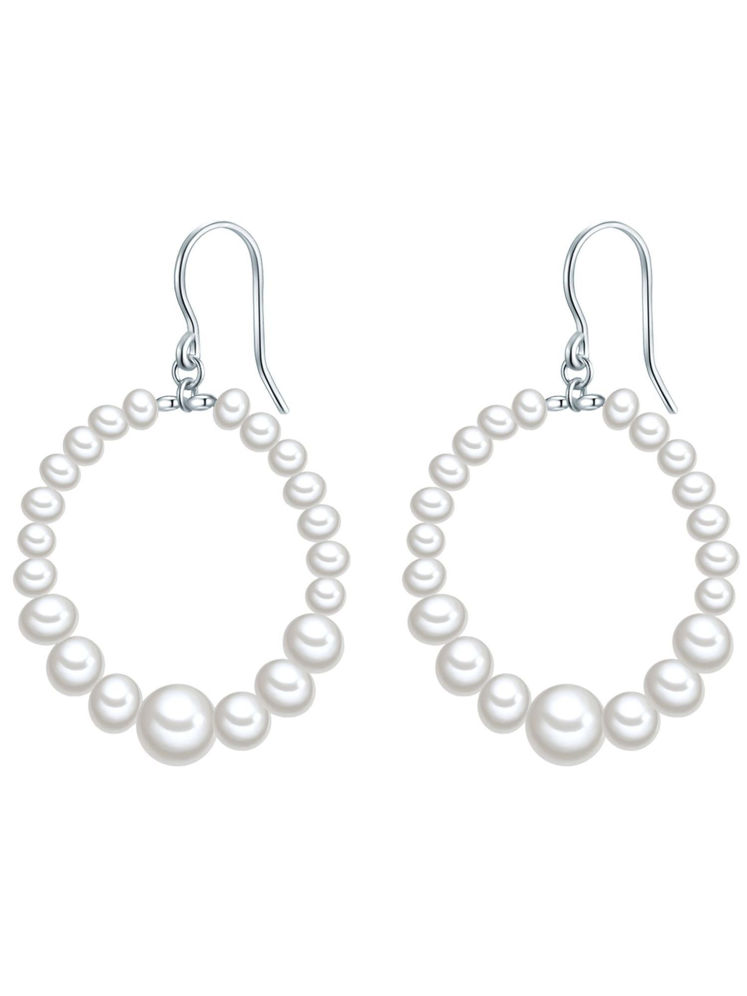 Orecchini Valero Pearls di colore argento / bianco, Visualizzazione prodotti