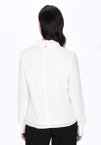 usha BLACK LABEL - Blusa 'Elegant' em branco