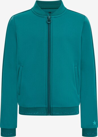 WE Fashion Sweat jacket in Green: front