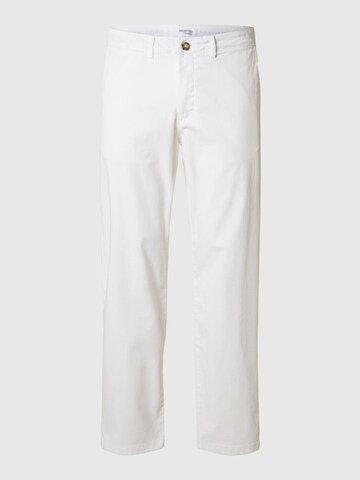 SELECTED HOMME Lærredsbukser 'New Miles' i hvid