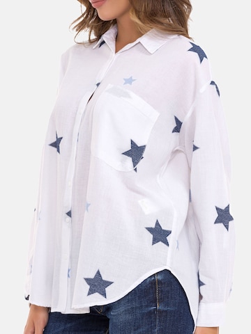 CIPO & BAXX Blouse 'WH127' in Wit