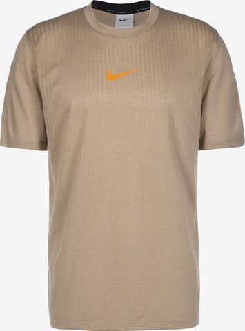 T-Shirt fonctionnel 'Pro' NIKE en vert : devant