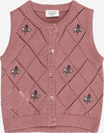 Hust & Claire Knit Cardigan 'Elna' in Pink: front