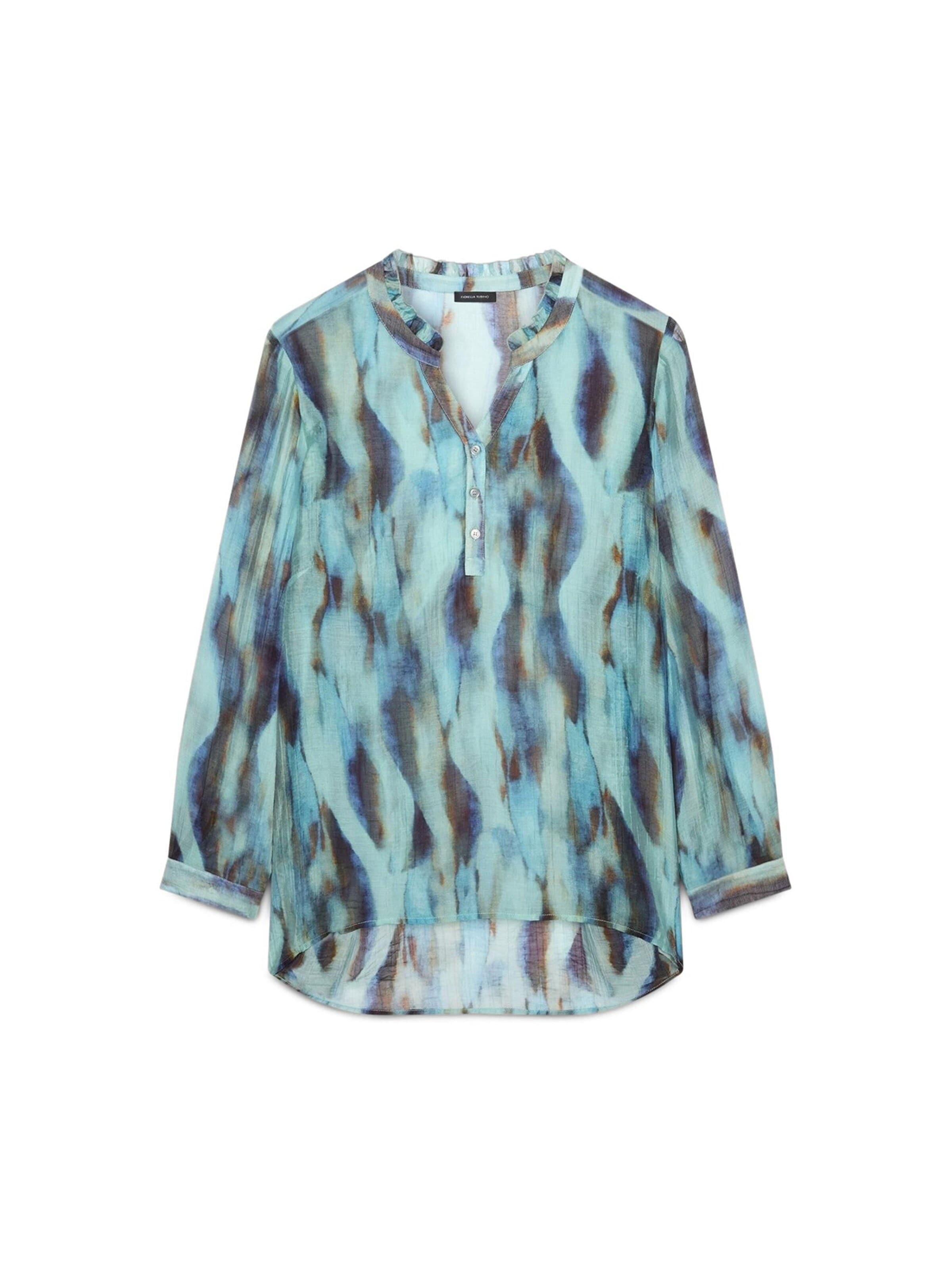 Fiorella Rubino Blouse in Blauw: voorkant