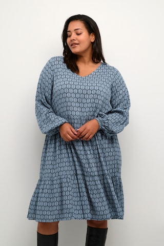 Robe 'Calia' KAFFE CURVE en bleu : devant